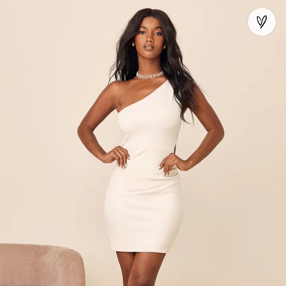 Lulu’s What About Tonight One-Shoulder Dress